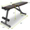 Adjustable Weight Bench with Resistance Bands