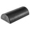 High Density Half Round Foam Roller 12x3-in, Black