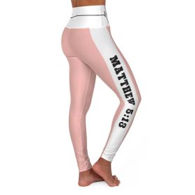 High Waisted Yoga Leggings, Peach Style Salt Of The Earth Matthew 5:13 Beating Heart Sports Pants