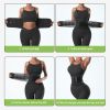 Women's waist training device Neoprene sauna sweat training belt waist shaping belt (black) XL size