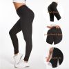 Women TIK Tok Leggings Bubble Textured Butt Lifting Yoga Pants Black 3X-large