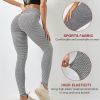 TIK Tok Leggings Women Butt Lifting High Waist Yoga Pants Pocket Grey M