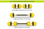 Adjustable Dumbbells and Barbell Set