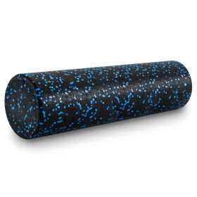 High Density Speckled Foam Roller 24x6-in (Option: Black/Blue)