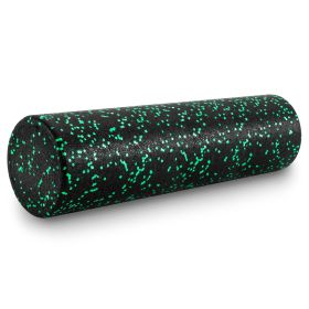 High Density Speckled Foam Roller 24x6-in (Option: Black/Green)