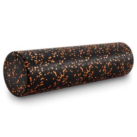 High Density Speckled Foam Roller 36x6-in (Option: Black/Orange)