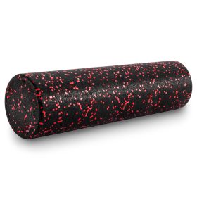 High Density Speckled Foam Roller 24x6-in (Option: Black/Red)