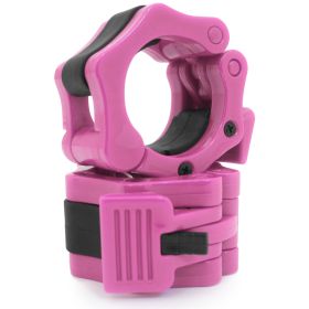 Olympic Barbell Clamp Collars (Option: Pink)