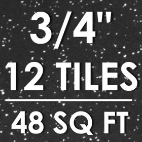 Rubber Top Exercise Puzzle Mat 3/4-in (Option: Grey 48 Sq Ft - 12 Tiles)