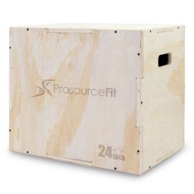 3-in-1 Wood Plyometric Jump Box (Option: 30/20/24)
