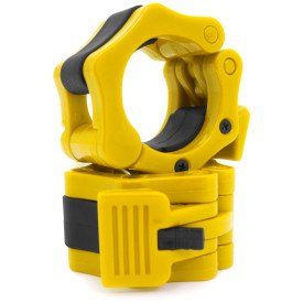 Olympic Barbell Clamp Collars (Option: Yellow)