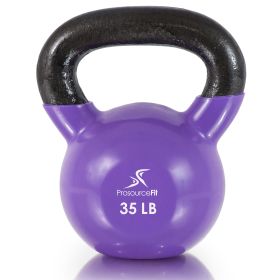 Vinyl Coated Iron Kettlebell (Option: 35lb)
