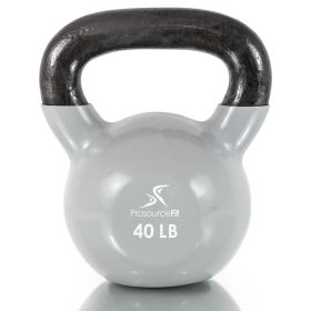 Vinyl Coated Iron Kettlebell (Option: 40lb)