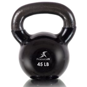 Vinyl Coated Iron Kettlebell (Option: 45lb)