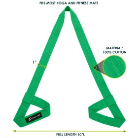 Yoga Mat Carrying Sling (Option: Green)